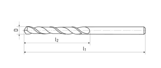 Сверло спиральное ц/х Ø 13.8 HSSCo5 DIN338 ZPS-FN