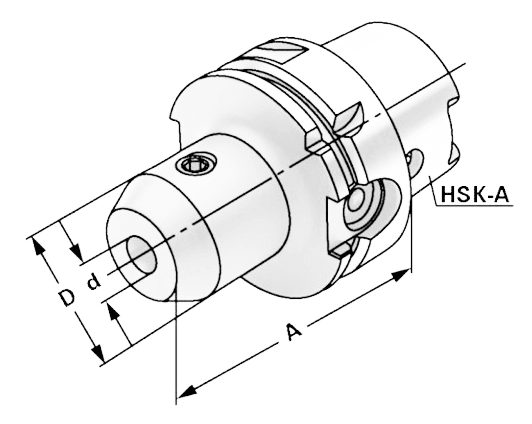 Оправка HSK-A63/20-80 для концевых фрез DIN 1835-B