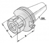 Патрон цанговый BT50 MAS 403 ER40 3-26 A=200 DIN 6499 (ISO 15488) с внутрненней подачей СОЖ