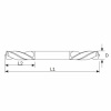 Сверло двухстороннее по металлу Ruko 4,2x55мм DIN1897 HSS-G h8 3xD 130° 252042
