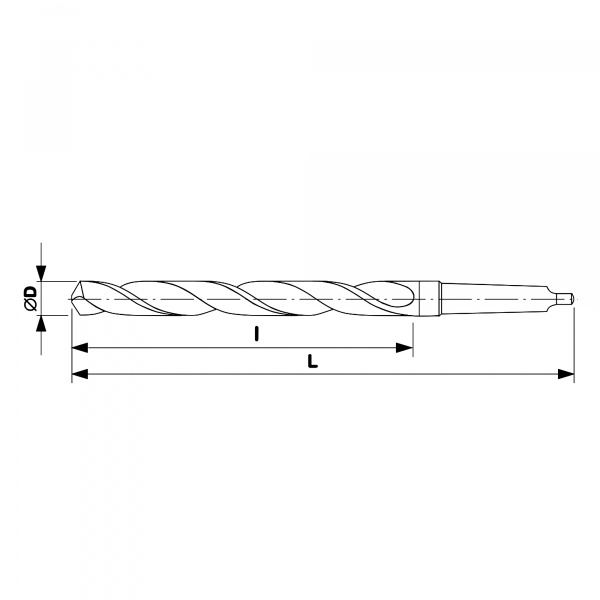Сверло по металлу H-Tools Pro 10,5x168/87мм DIN345 HSS-R KM1 118° 204105HT