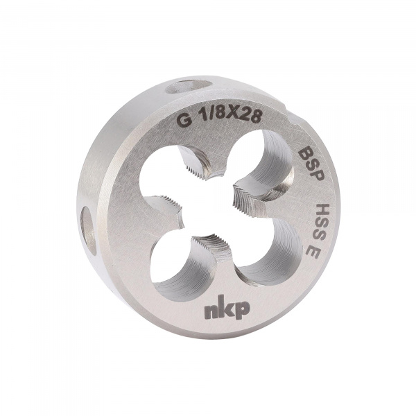 Плашка трубная NKP G 1/8"-28 HSSE DIN EN 24231 A 30x11мм 188001-N2-3125
