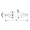Сверло центровочное MASTER-TOOL 1,6x110мм №А HSSE-Co5 21701601PRO
