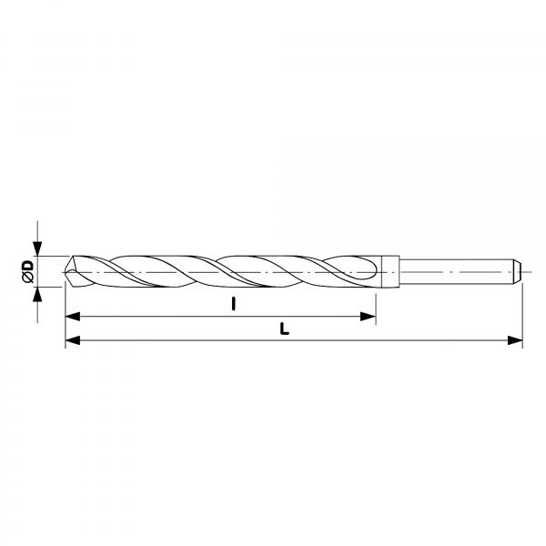 Сверло по металлу Ruko 20x205/140мм DIN338 HSS-G h8 5xD 118° d=13мм 2004200